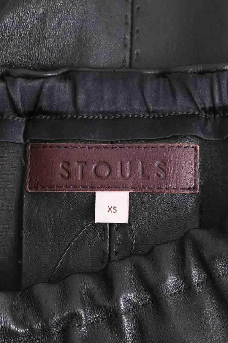 Mini jupe Stouls Noir en Cuir
