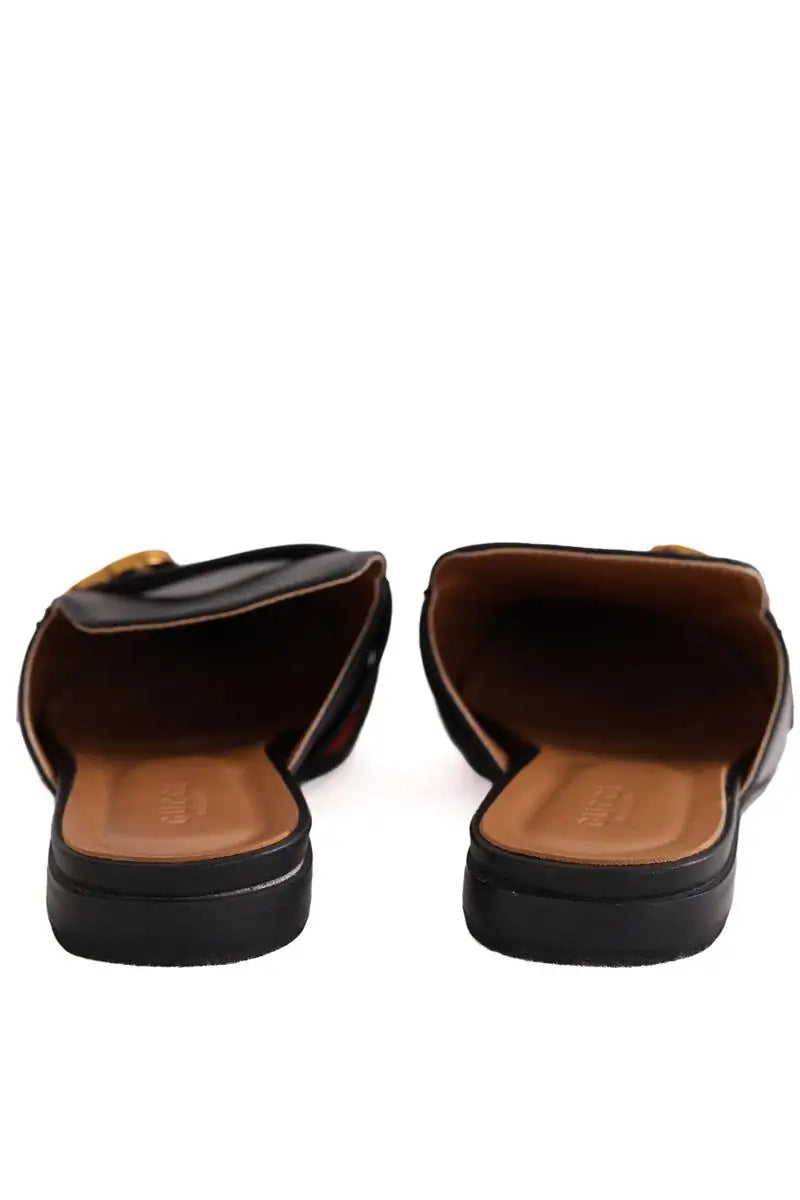 Mules Gucci Noir en Cuir