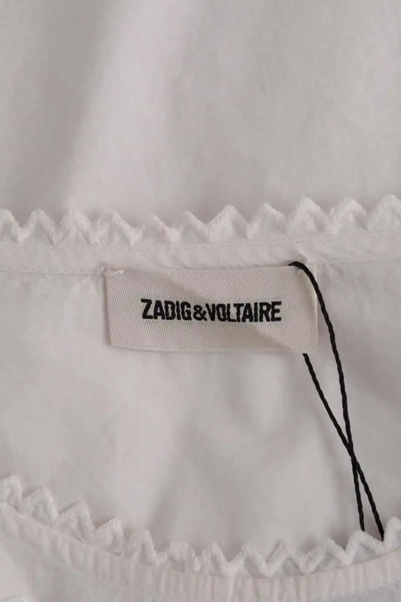 Blouse avec broderies  Zadig & Voltaire Blanc en Coton