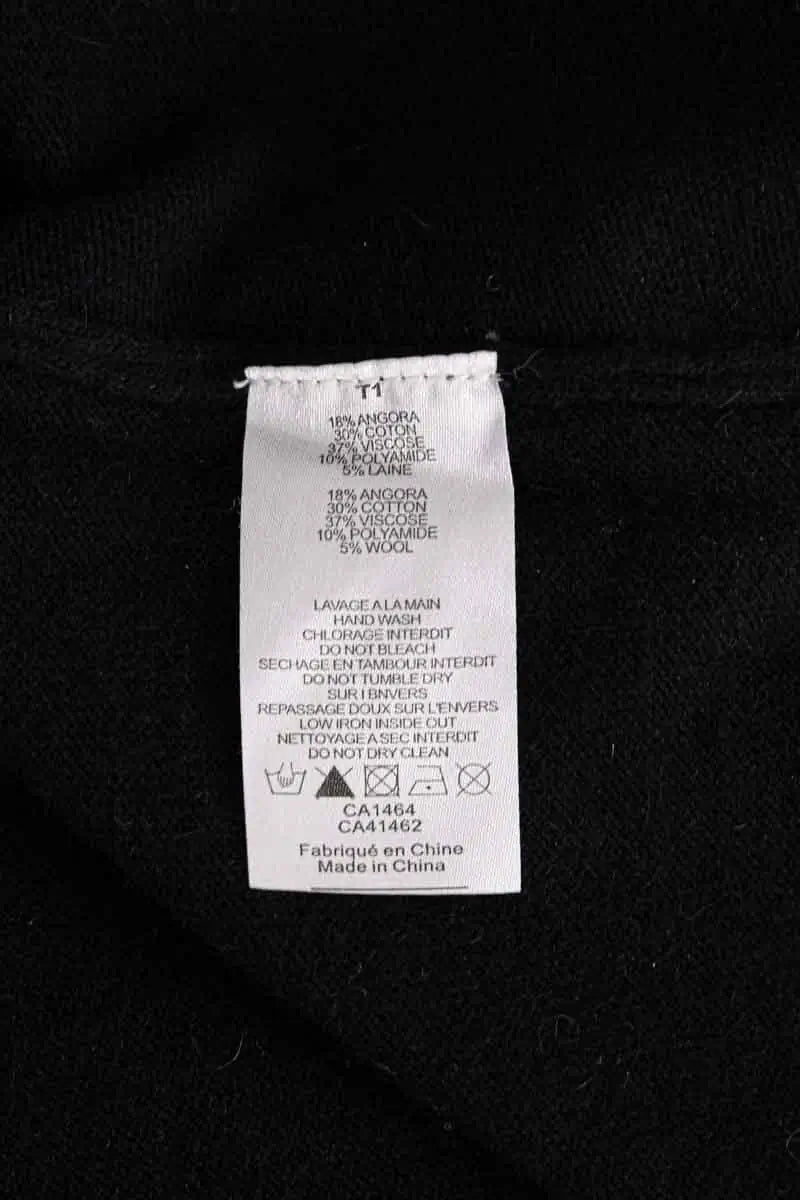 Pull Des Petits Hauts Noir en Laine