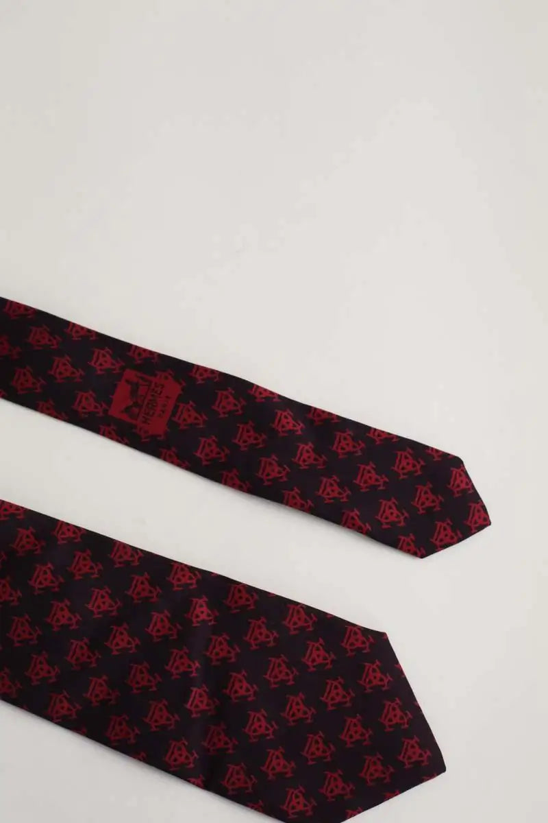 Cravate Hermès  Bordeaux
