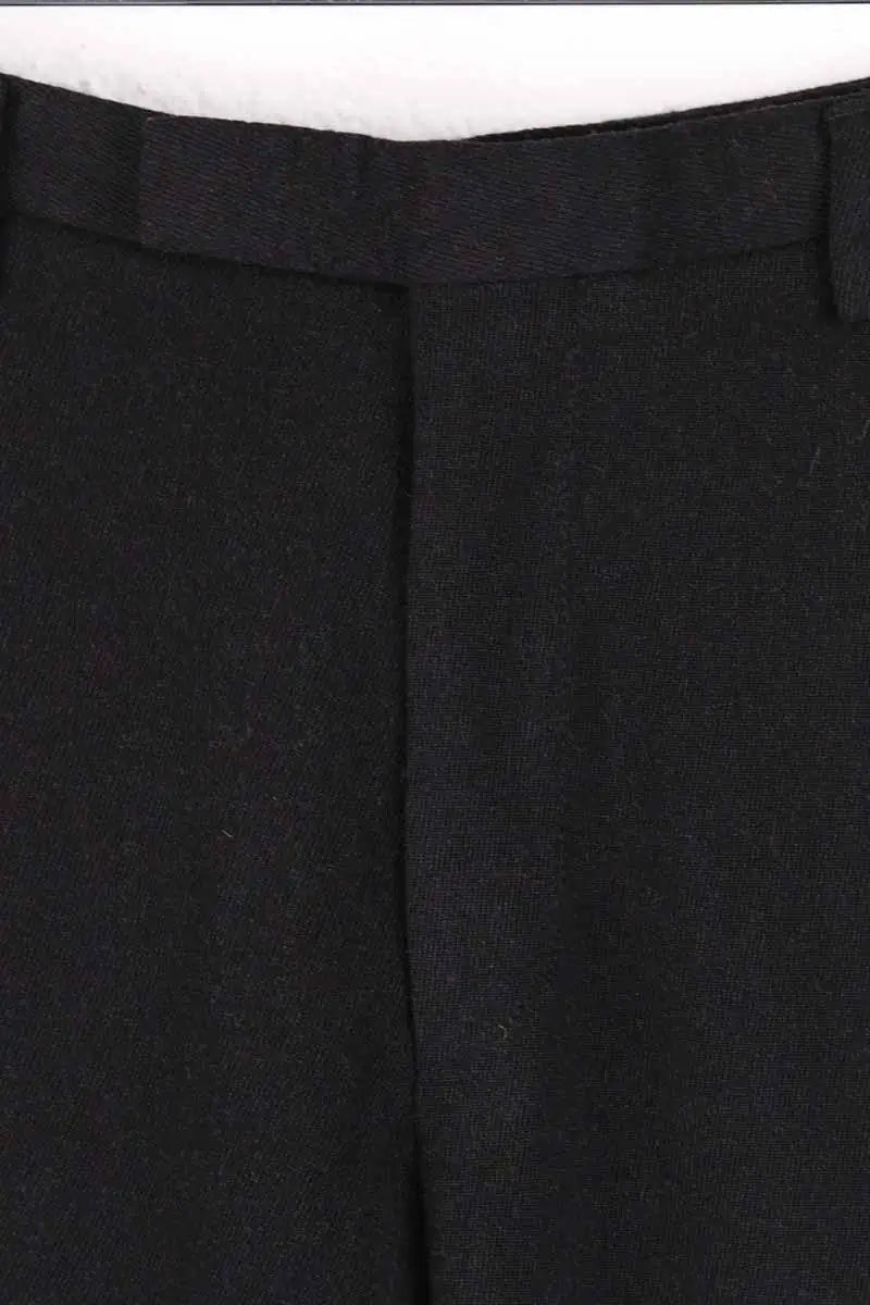 Pantalon droit Hugo Boss Noir en Laine