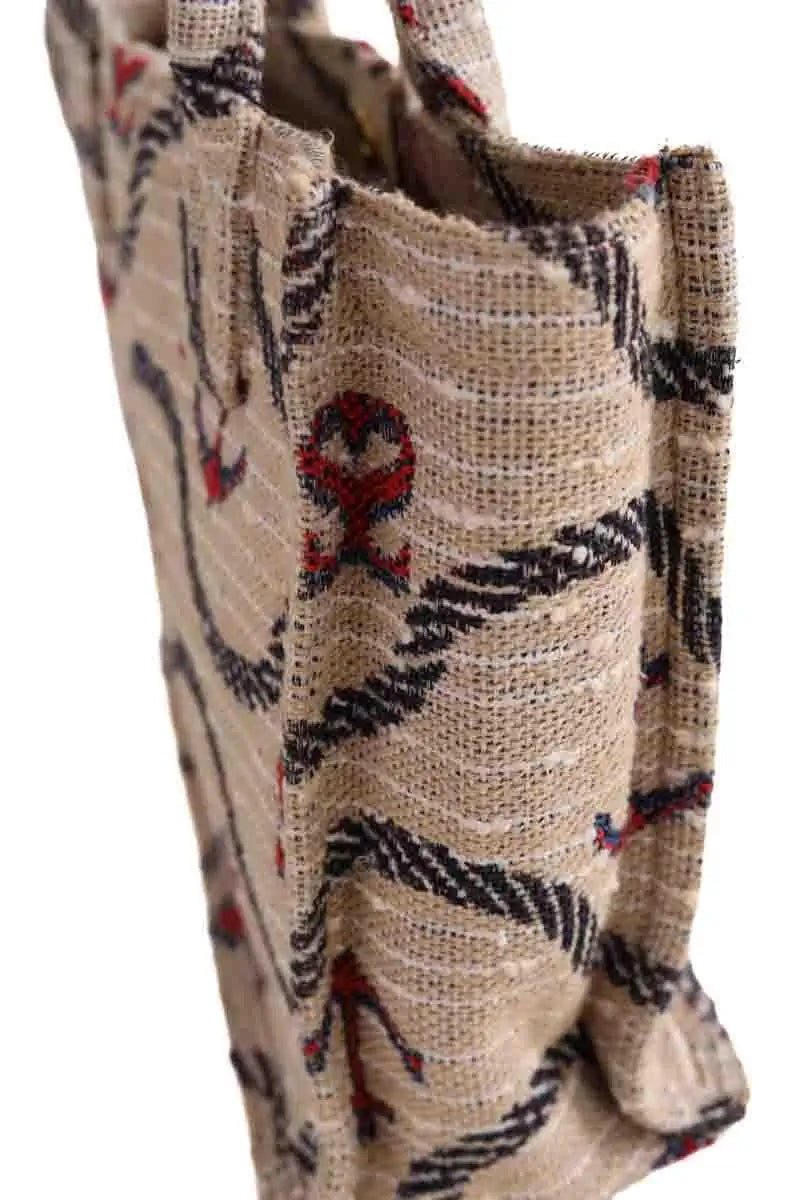 Cabas Sandro Beige en Tissu