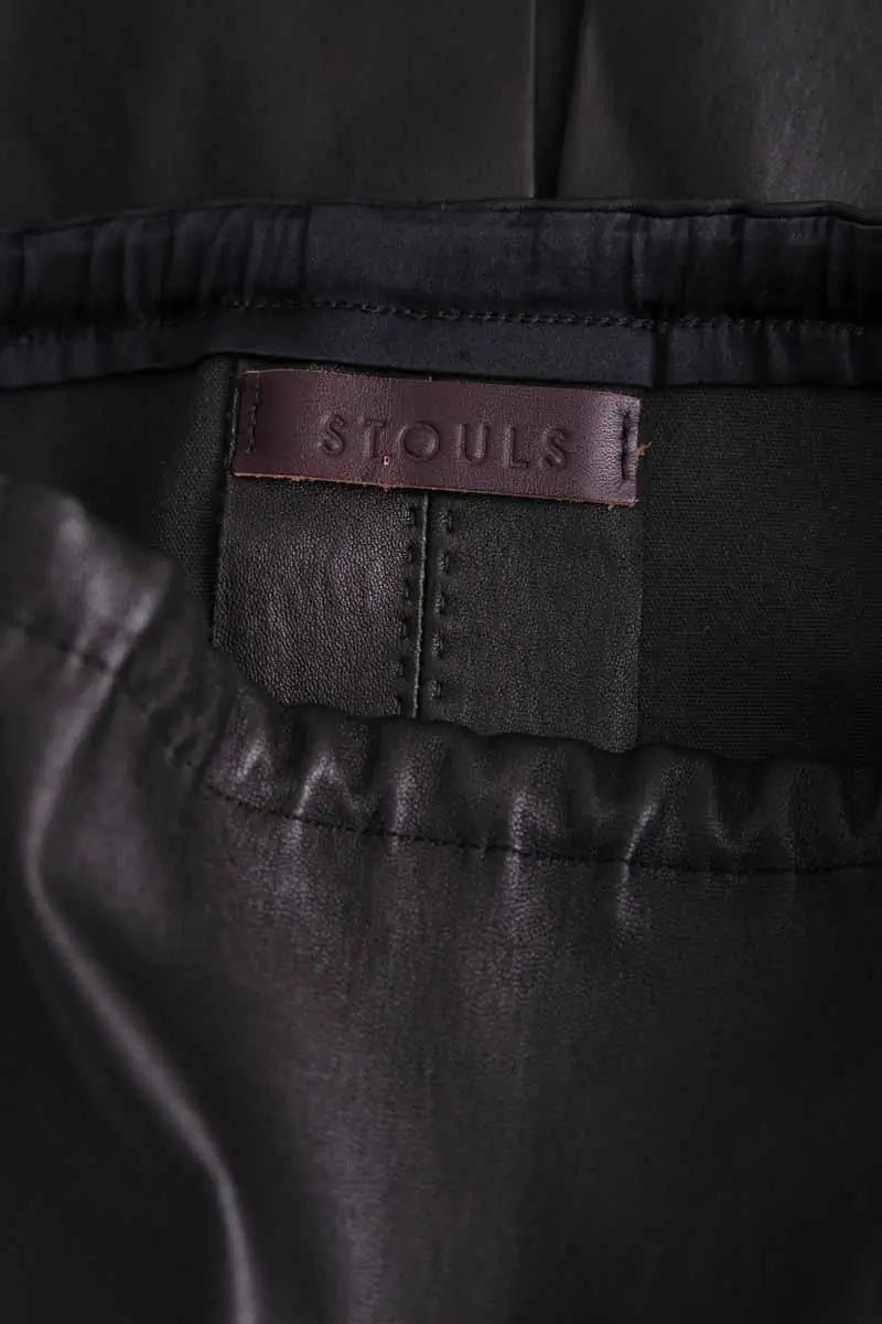 Jupe Stouls Noir en Cuir