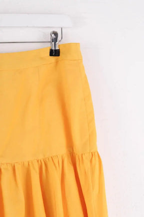 Jupe Claudie Pierlot Jaune en Viscose