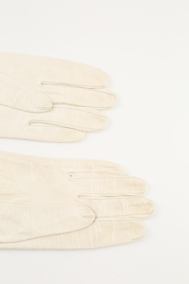 Gants Hermès  Blanc