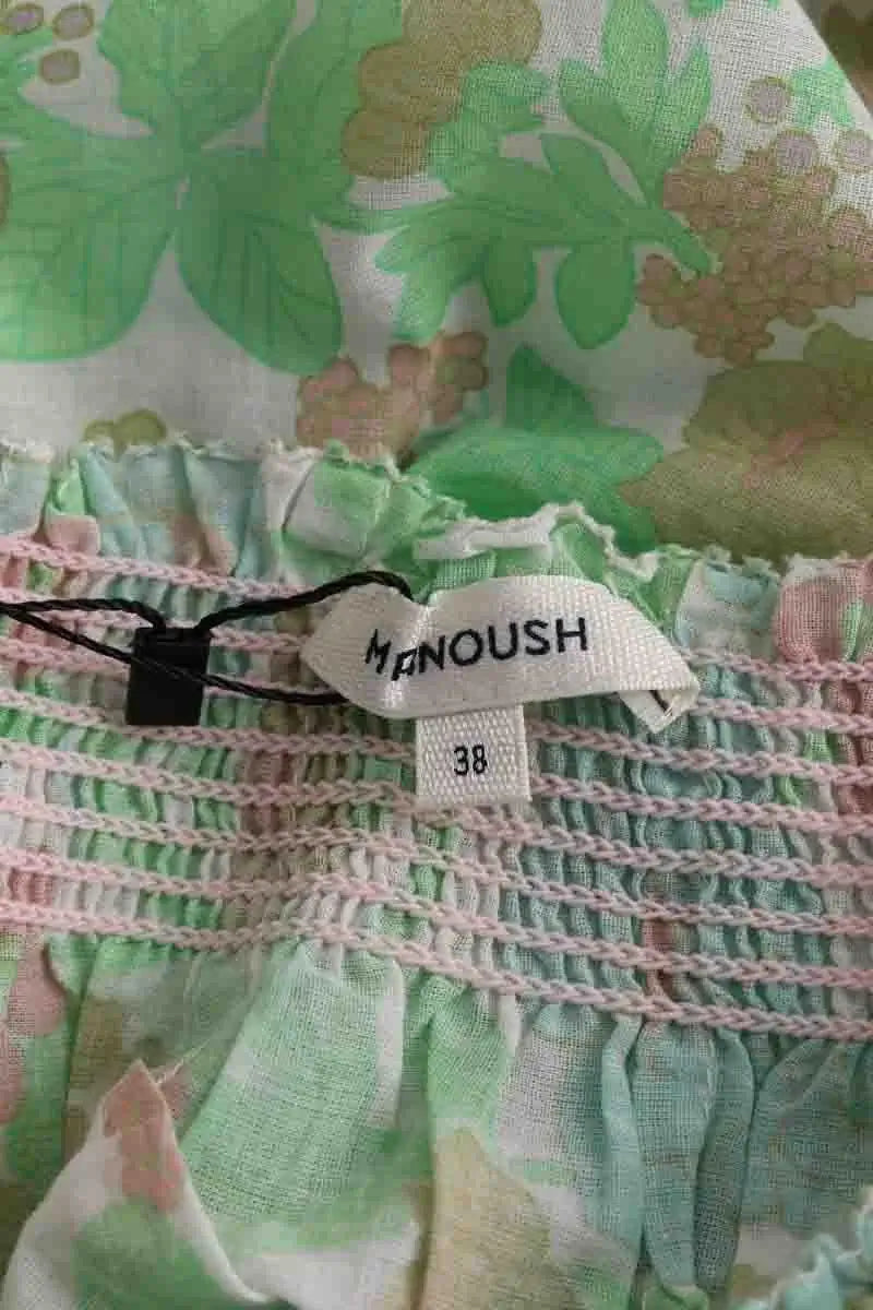 Blouse Manoush Vert en Coton