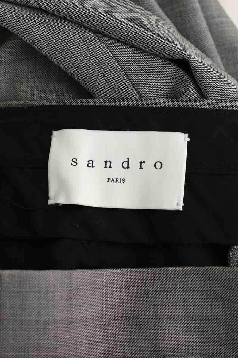 Pantalon droit Sandro  Gris