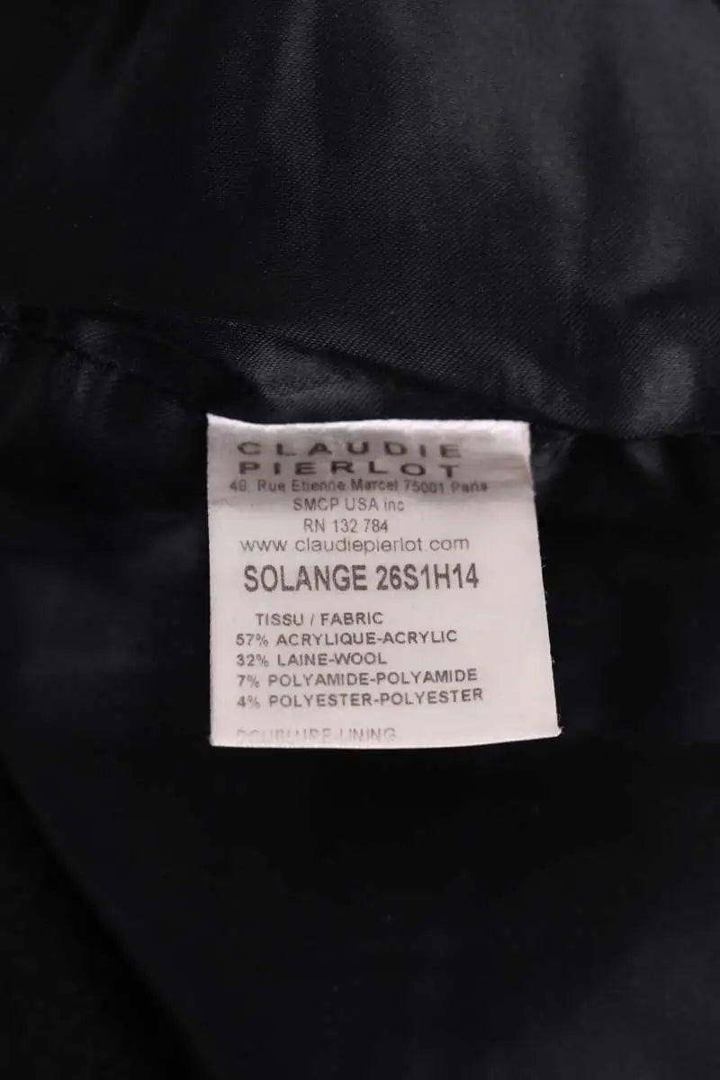 Mini jupe Claudie Pierlot Noir en Synthétique