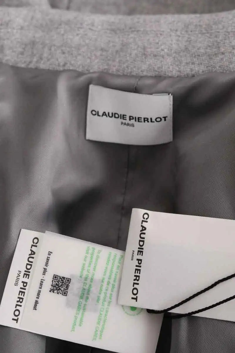 Manteau Claudie Pierlot Gris en Laine