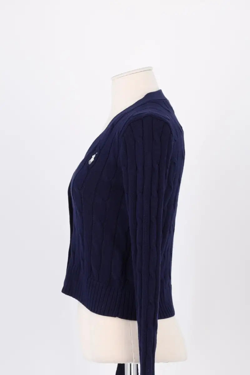 Cardigan Ralph Lauren Marine en Coton