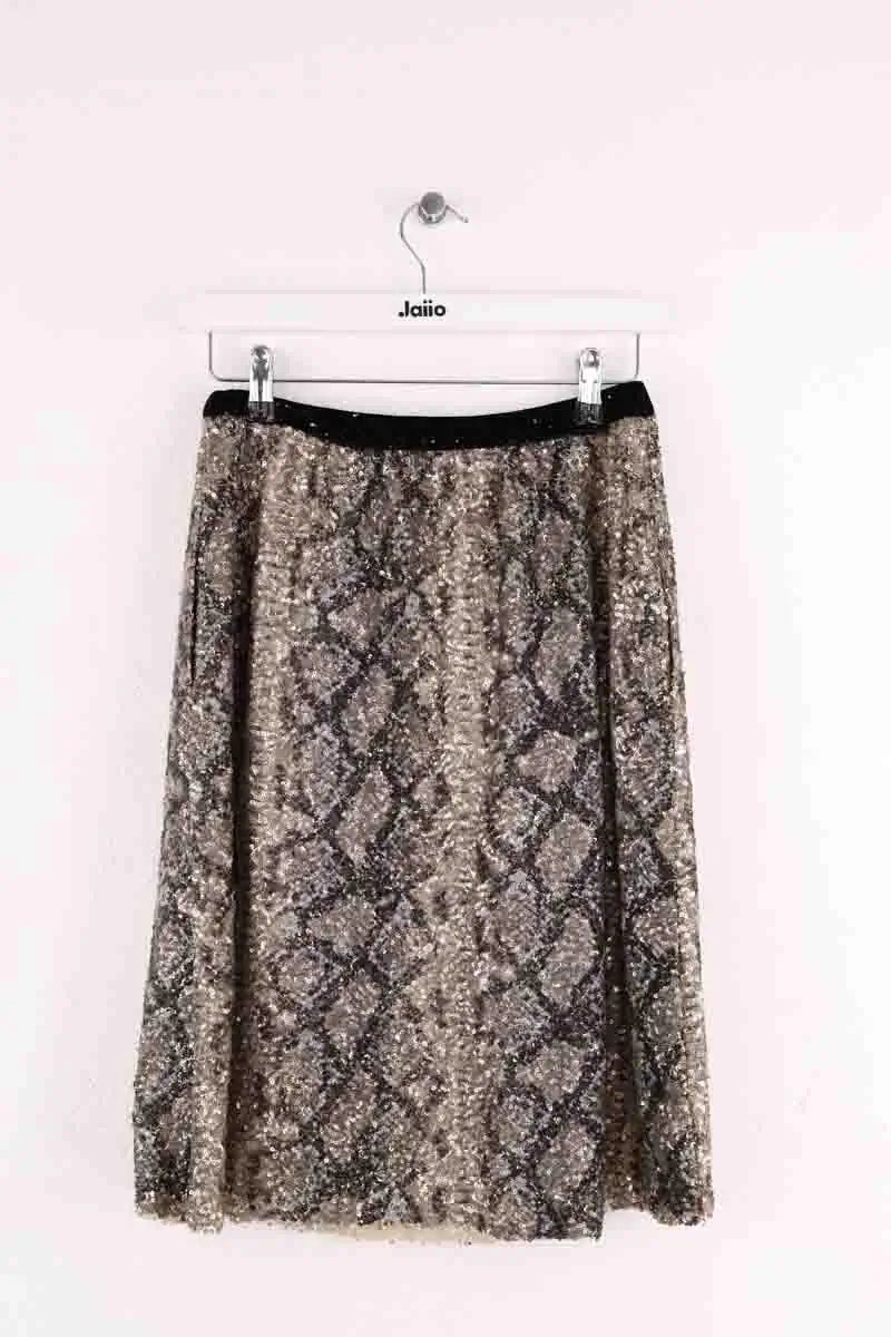 Jupe Manoush Argent en Paillettes