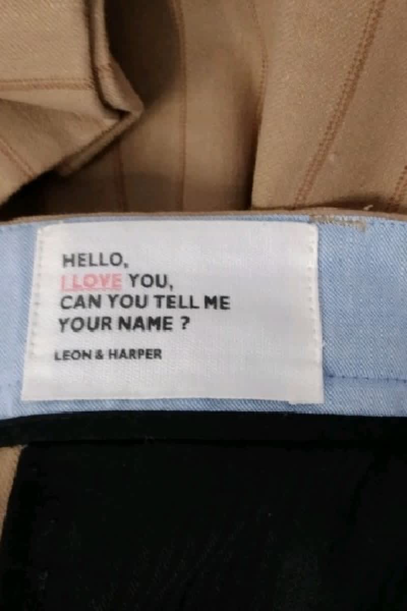 Pantalon droit Leon & Harper  Marron