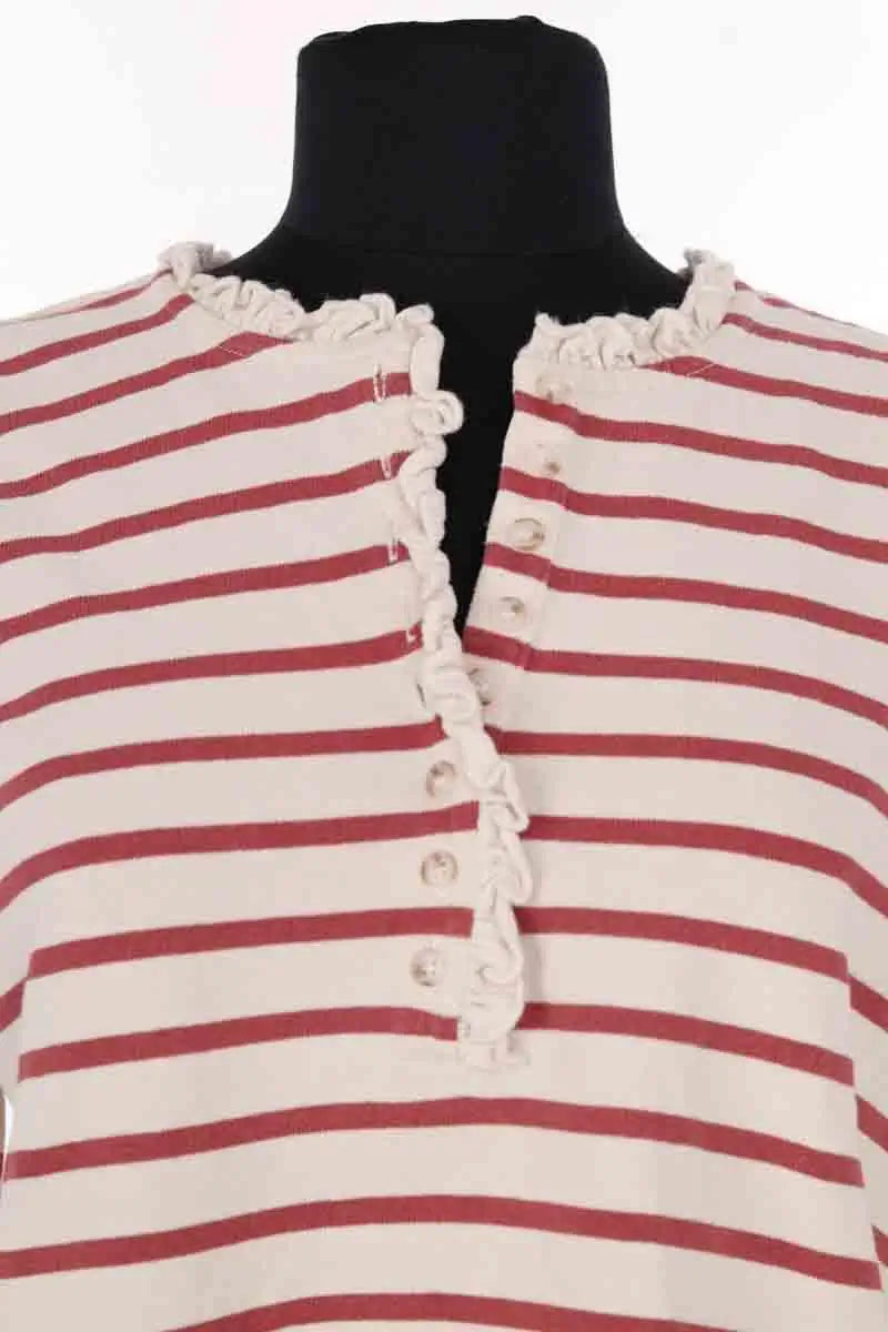 Top Sézane Ecru en Coton