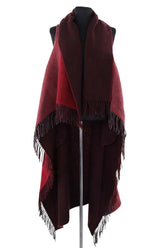 Cape Claudie Pierlot Bordeaux en Laine, taille TU - Seconde Main