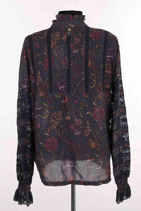 Blouse Antik Batik Violet en Coton