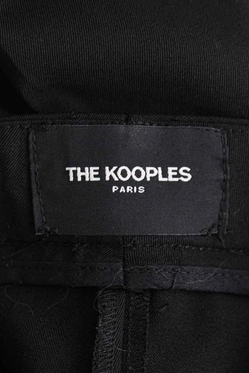 Pantalon droit The Kooples Noir en Synthétique