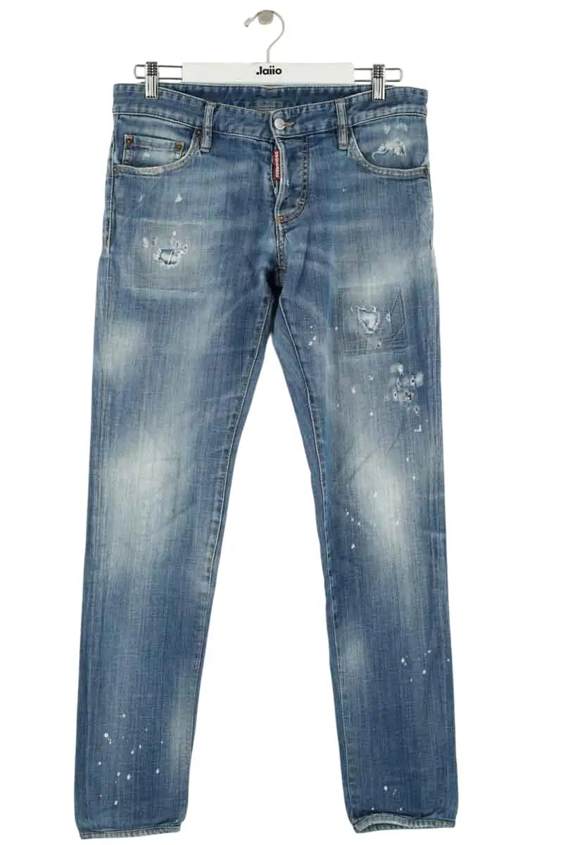 Jean droit Dsquared2 Bleu en Coton, taille L - Seconde Main