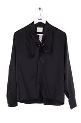 Blouse Forte_Forte Noir en Soie, taille S - Seconde Main