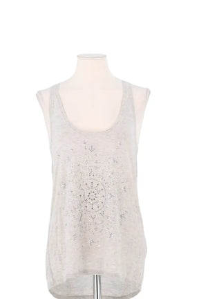 Top sans manche Zadig & Voltaire Gris en Viscose, taille M - Seconde Main