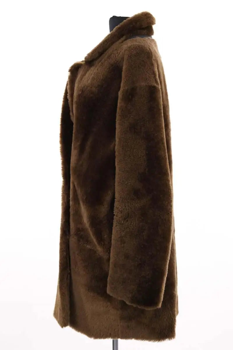 Manteau Sandro Marron en Laine