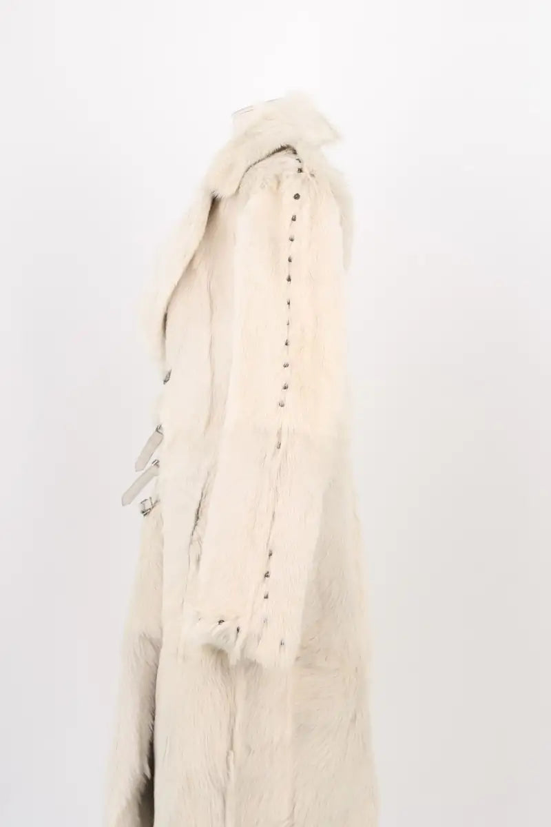 Manteau Other Brand Blanc en Fourrure
