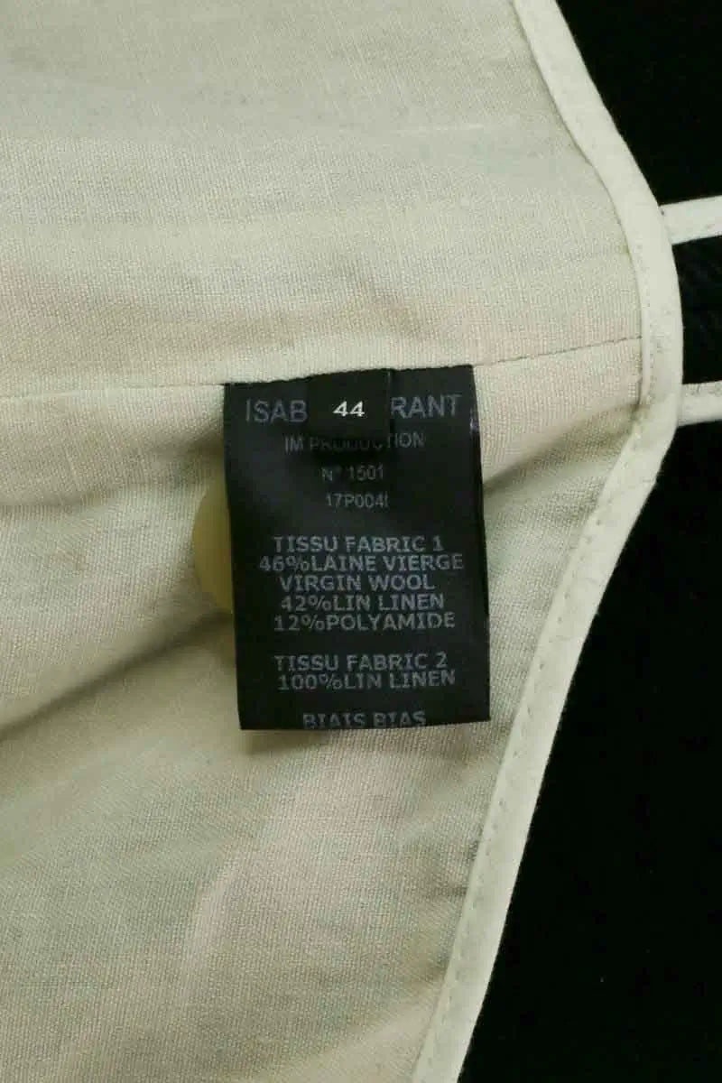 Manteau Isabel Marant Noir en Laine