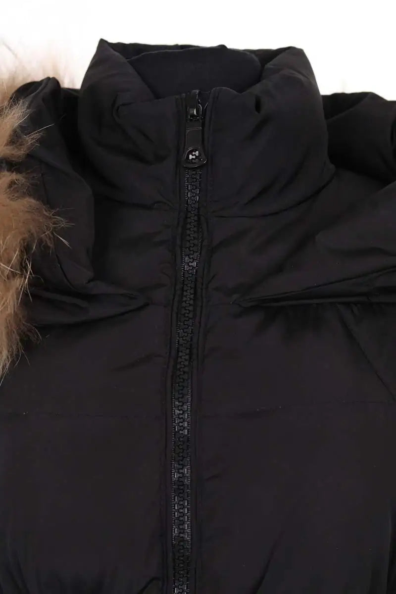 Doudoune Moncler Noir en Synthétique