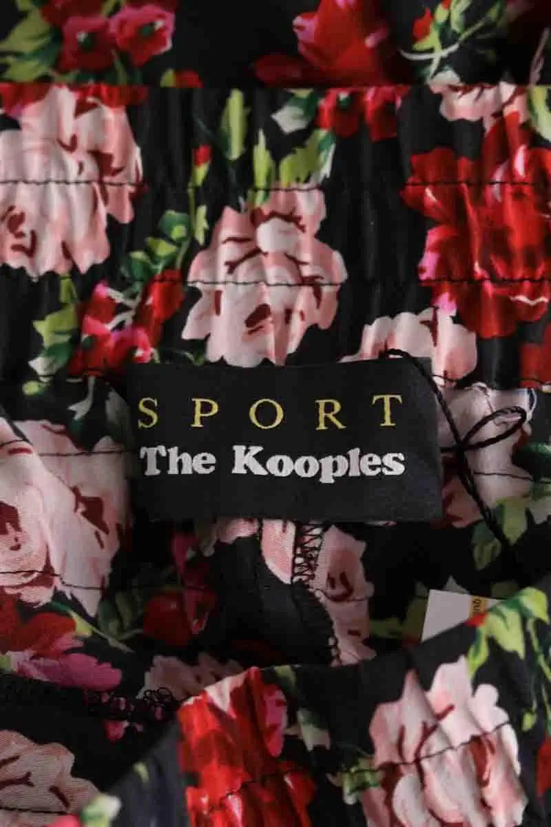 Pantalon droit The Kooples Multicolore en Soie