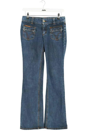 Jean droit Dolce & Gabbana Bleu en Coton, taille S - Seconde Main