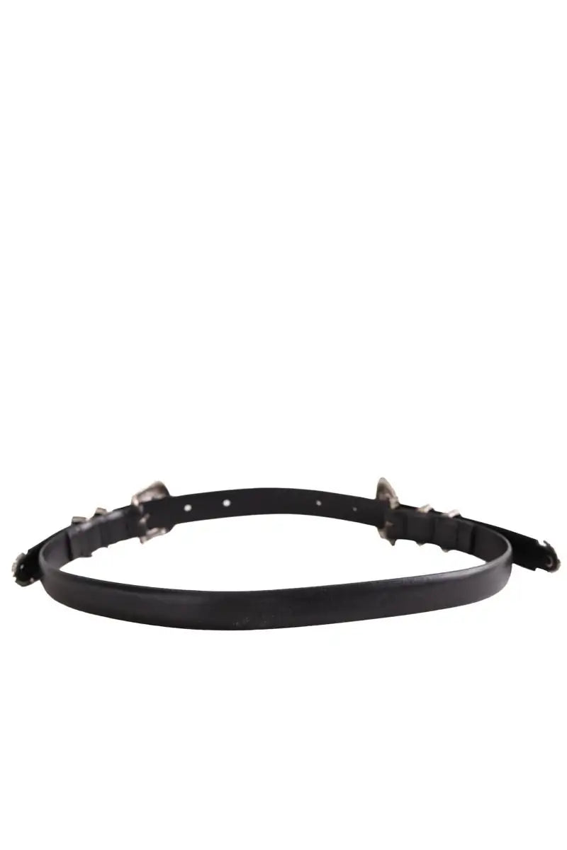 Ceinture The Kooples Noir en Cuir