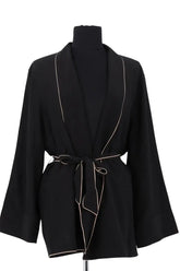 Gilet Eres Noir en Soie, taille M - Seconde Main