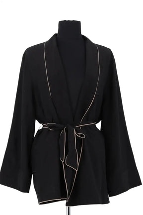Gilet Eres Noir en Soie, taille M - Seconde Main