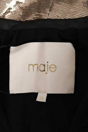 Veste Maje Doré en Paillettes