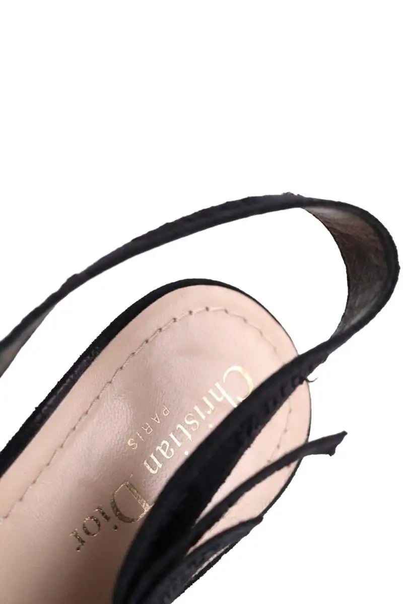 Talons Dior J'adior Noir en Tissu