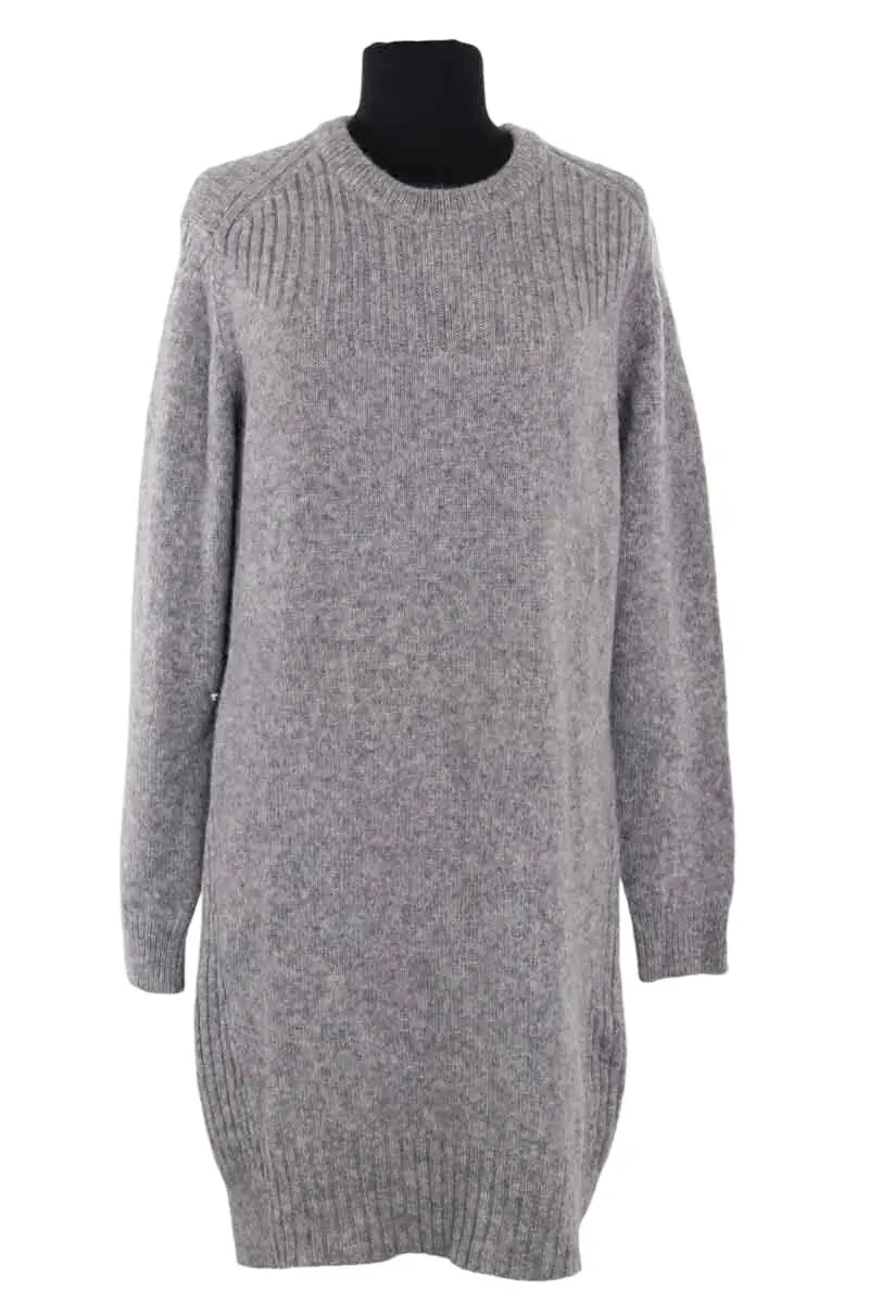 Robe Pull Kenzo Gris en Synthétique, taille L - Seconde Main