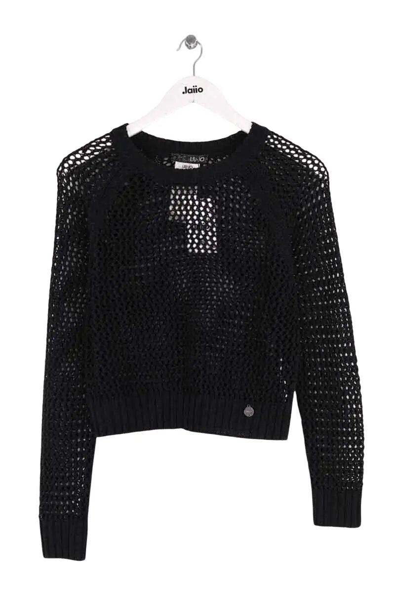 Pull Liu Jo Noir en Synthétique, taille M - Seconde Main