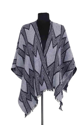 Poncho Maje Bleu en Synthétique - Seconde Main