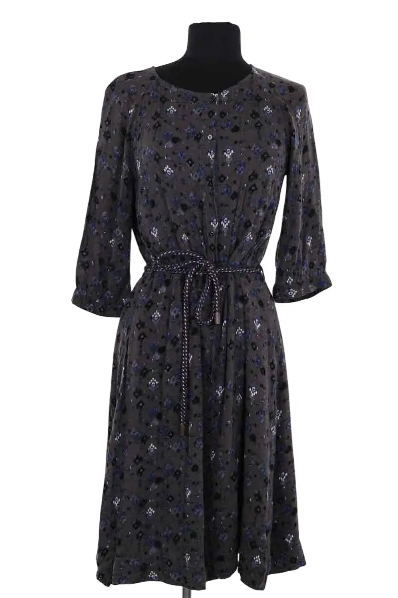Robe Sessun Gris en Viscose, taille M - Seconde Main
