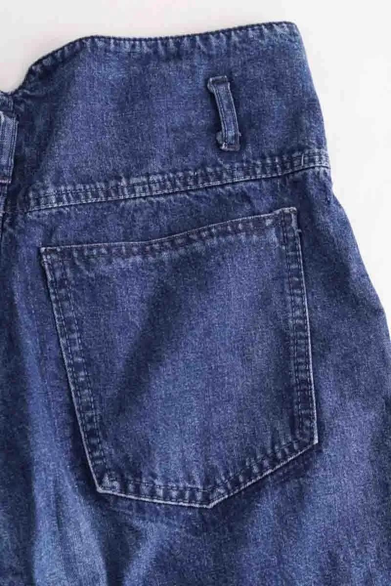 Jean Closed Bleu en Coton
