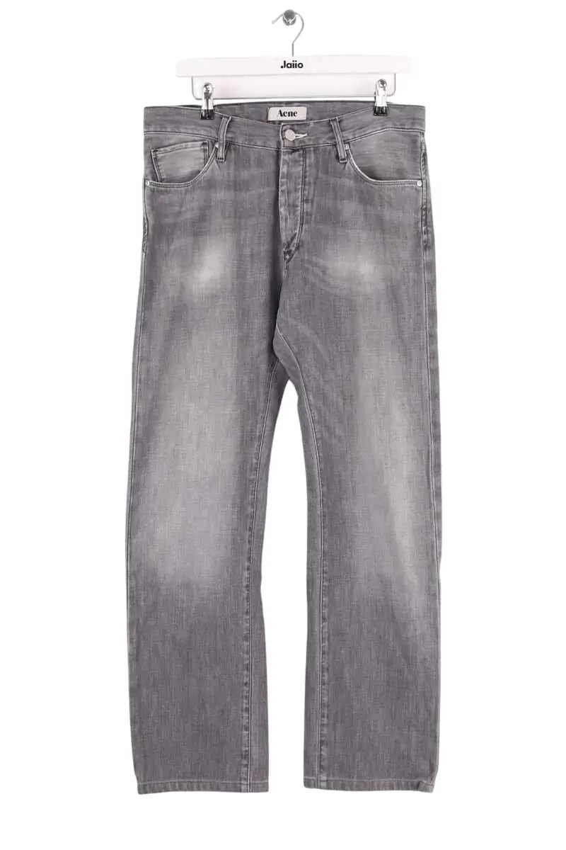 Jean droit Acne Studios Gris en Coton, taille L - Seconde Main
