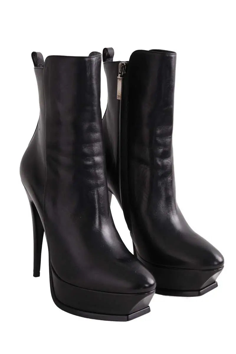 Boots Saint Laurent Noir en Cuir