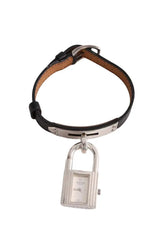 Montre bracelet Hermès Kelly Noir en Argent - Seconde Main