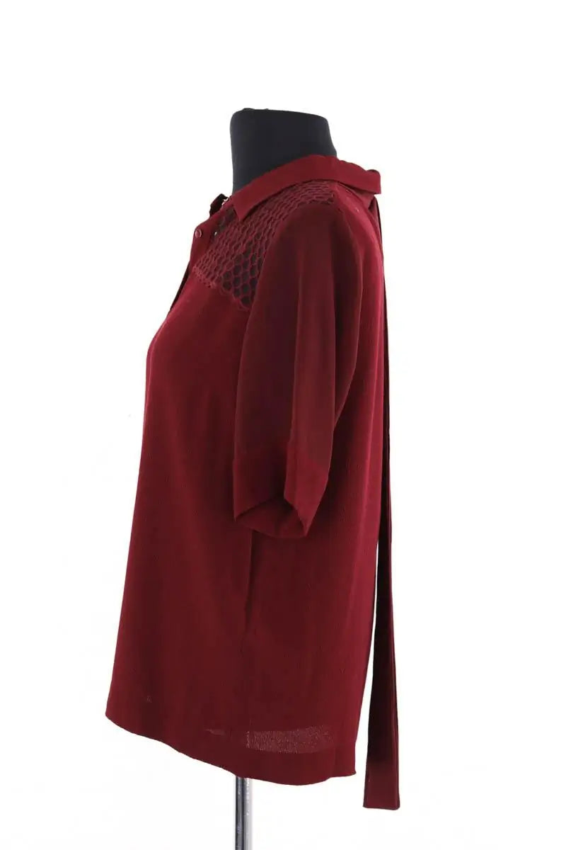 Blouse Sandro Bordeaux en Synthétique