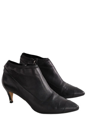 Boots Chanel Noir en Cuir