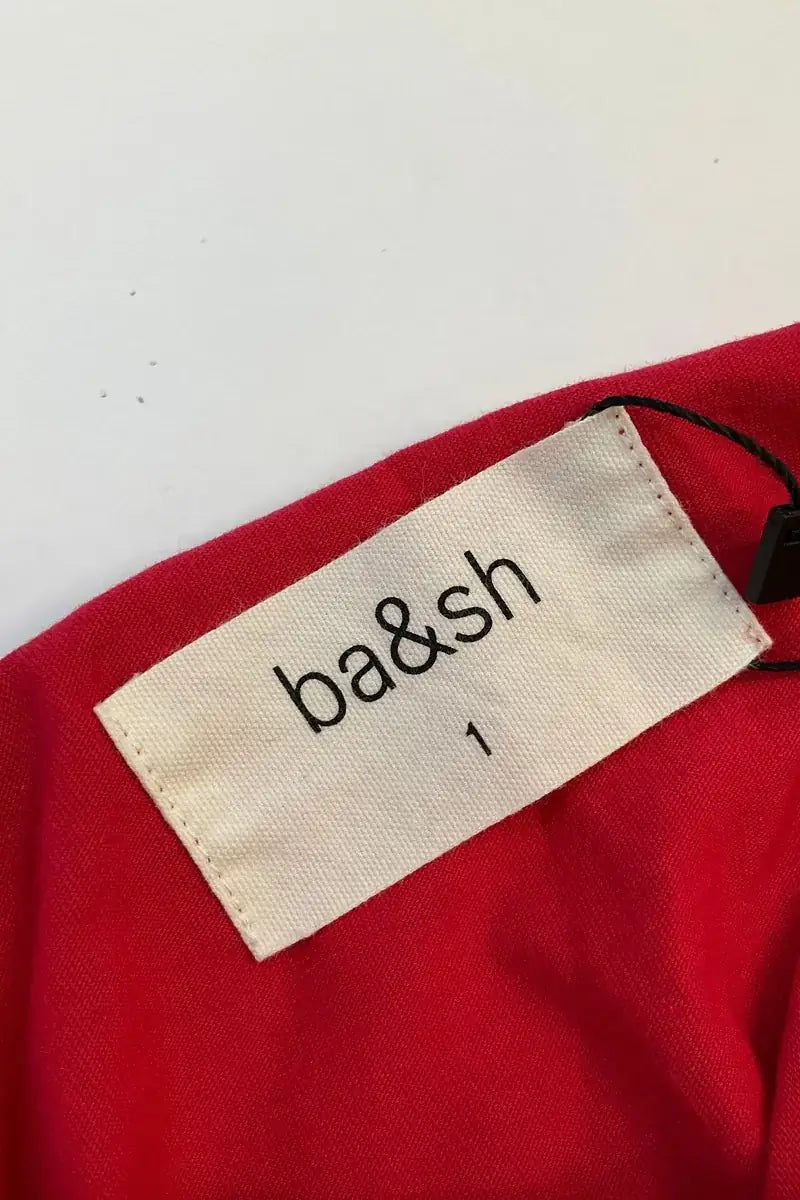 Robe Ba&Sh Rouge en Coton