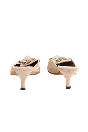 Talons Prada Beige en Daim