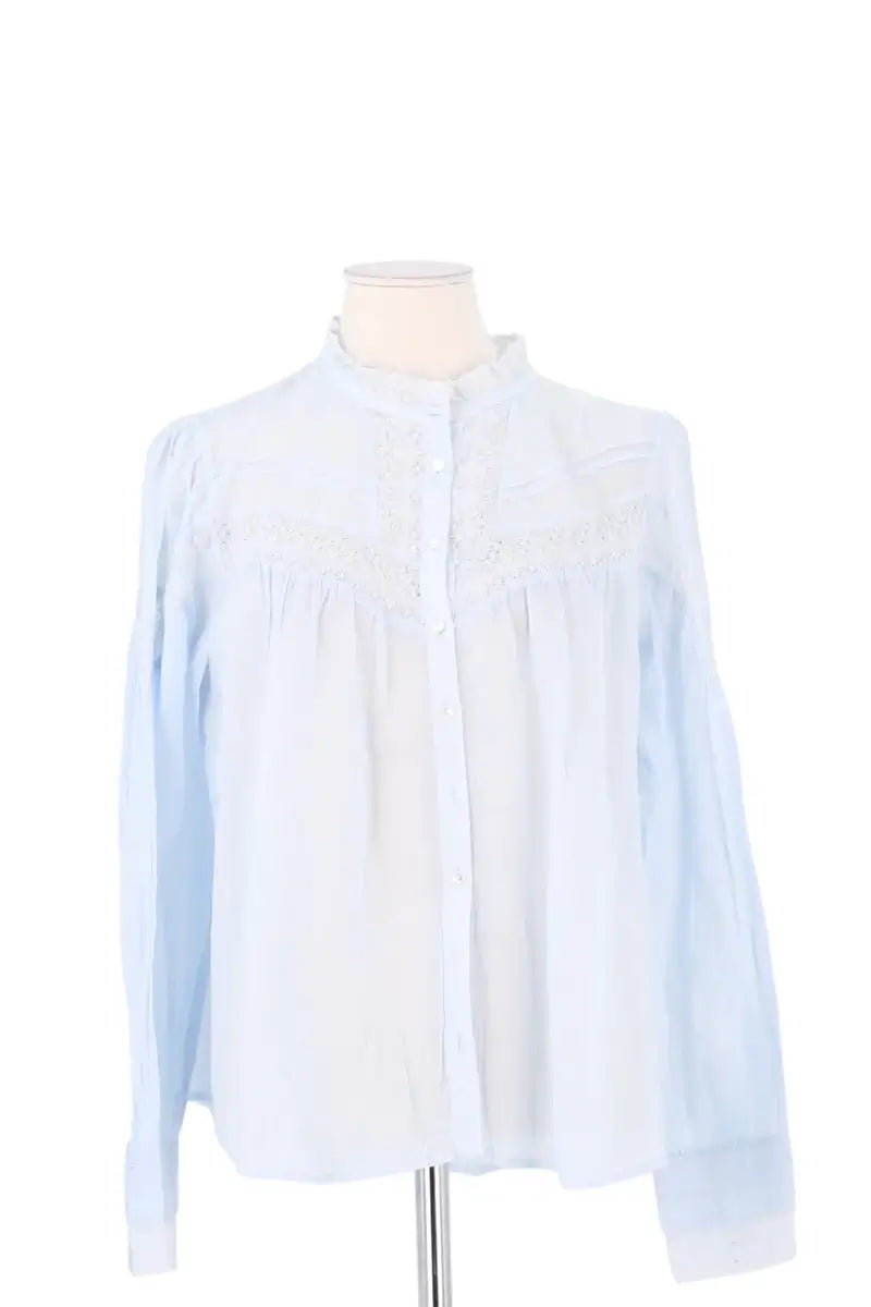 Blouse Ba&Sh Bleu en Synthétique, taille S - Seconde Main