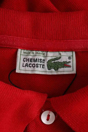 Polo Lacoste Rouge en Coton