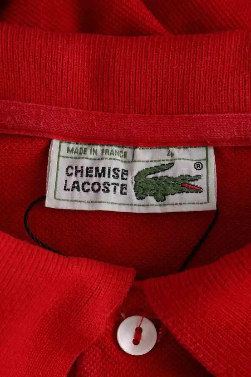 Polo Lacoste Rouge en Coton